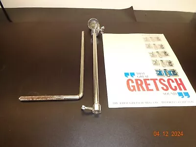 Vintage Gretsch Bass Drum Round Badge All-height Adjustable Cymbal Holder • $150.45