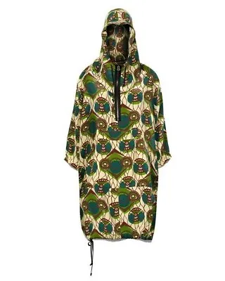 Marni For H&m Rare Printed Silk Hooded Parka Coat Dress Uk 10 Us 6 Small Bnwt • £159.99