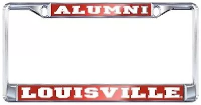 LOUISVILLE CARDINALS ALUMNI Mirrored Chrome License Plate Tag Frame Domed NCAA • $19.59