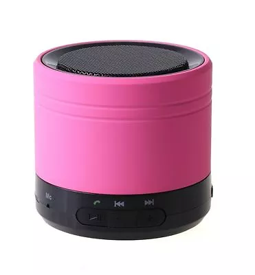 Bluetooth Wireless Mini Portable Audio Speaker For Apple IPod IPad IPhone - Pink • £8.95