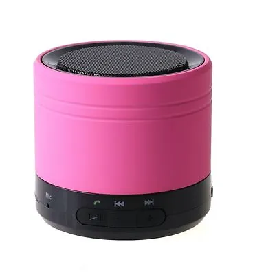 Bluetooth Wireless Mini Portable Audio Speaker For IPod IPad IPhone - Pink • £8.95