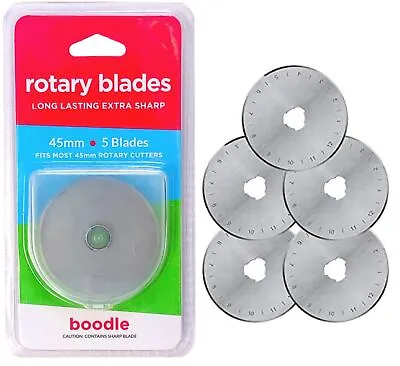 45mm Rotary Cutter Blades Replacement Olfa/Dafa Fiskars 1 5 Or 10 • £6.99