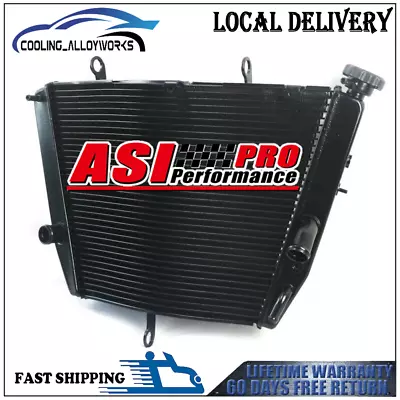 1 Row Aluminum Racing Radiator For 2006-2009 2007 2008 Suzuki GSXR600 GSXR750 US • $99