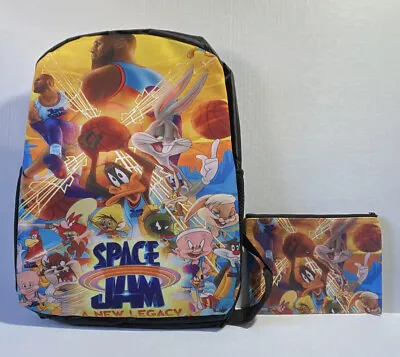 Space Jam Backpack A New Legacy With Pencil Bag Bugs Bunny Basketball • $19.99