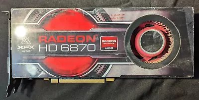 XFX AMD Radeon HD 6870 (HD-687A-ZNFC) 1GB GDDR5 SDRAM PCIe Graphics Video Card • $39