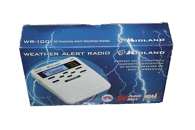 Midland WR-100 All Hazards Alert Weather Radio NOAA Storm Warning Battery Backup • $18.50