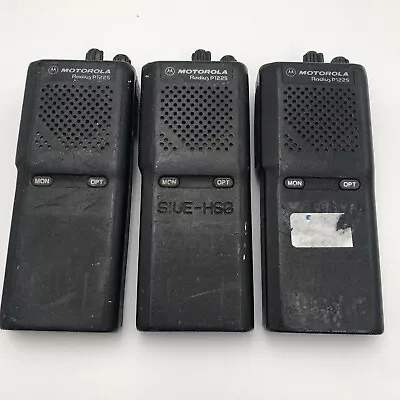 Lot Of 3 USED Motorola 2-Way Portable Radio  P1225 PARTS REPAIR • $24.99