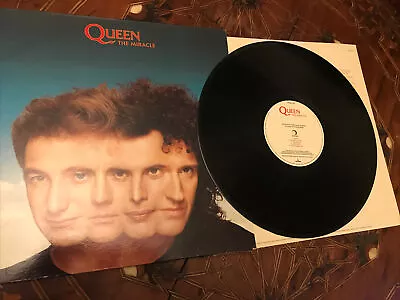 QUEEN THE MIRACLE Lp Vinyl 1989 PAROPHONE 1ST UK PRESS Nice Clean Copy • £32