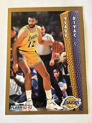 Vlade Divac 1992-93 Fleer #107 Los Angeles Lakers NBA Basketball Card • $45