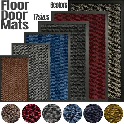 £47.99 • Buy Heavy Duty Barrier Door Mat Rug Hall Kitchen Runner Rubber Back Non Slip Floor