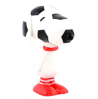 ✿ New DEPARTMENT DEPT 56 Porcelain Figurine PEANUTS SNOOPY Dog Statue SOCCER • $19