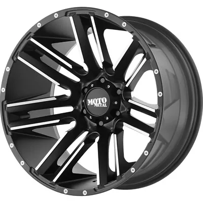 Moto Metal MO978 Razor 20x9 5x5 Satin Black Machined Wheel 20  18mm For Jeep Rim • $328