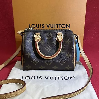 Genuine Louis Vuitton Monogram Nano Speedy Bandouliere - W/ Box - CLEAN! • $1549