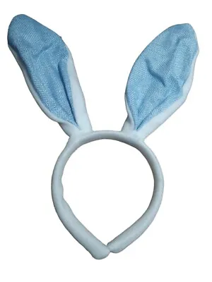 Easter Bunny Rabbit Ears Blue Headband Dressup Easter Party Fancydress  • £4.98