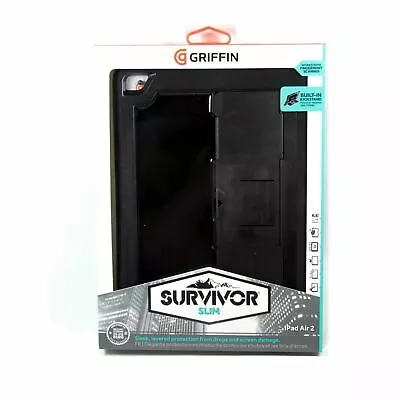 GENUINE Griffin Survivor Slim Tablet - IPad Air 2 & Pro 9.7 Black BRAND NEW • $10