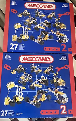 £35 • Buy Vintage Meccano Set No2 Boxed. 27 Models. Two Boxes One Spare Please Read Decrpt