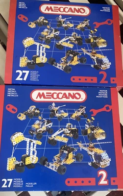 £35 • Buy Vintage Meccano Set No2 Boxed. 27 Models. Two Boxes One Spare Please Read Decrpt