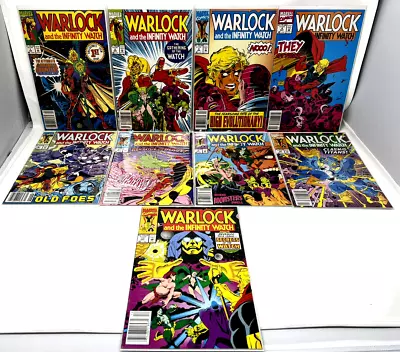 Warlock And The Infinity Watch Issues 1-7 10 & 11 NM+ All Newsstand Bronze 1991 • $27.99