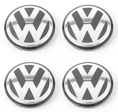 NEW 2003-2010 VW BETTLE - FOUR ALLOY WHEEL HUB CENTRE CAP UNIT 55mm 1J0601171XRW • $105.77