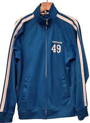 Independent Trading Co. Unisex Poly-Tech Track Jacket Blue Volkswagen 49 Medium  • $19.99