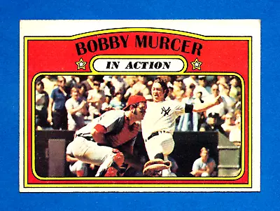 1972 Topps #700 Bobby Murcer New York Yankees In Action High Number - Vg • $22