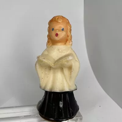 VTG Gurley Novelty Figural Wax Candle Christmas Singing Choir Girl Child • $19.99