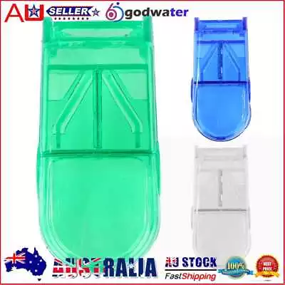 $6.49 • Buy Portable Pill Tablet Cutter Splitter Divide Storage Case Medicine Cut Box AU