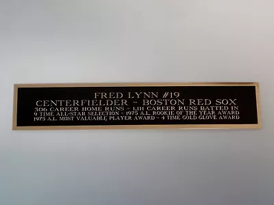 Fred Lynn Baseball Card Plaque Or Display Case Nameplate 1.5 X 6 • $6.50