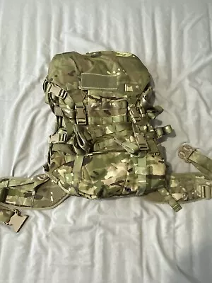 £115 • Buy Genuine British Army Issue MTP 90L MK3 Virtus Bergen/Rucksack  With Belt