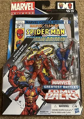 Marvel Universe Greatest Battles Spider-man & Captain Britain Comic Pack Hasbro • $30