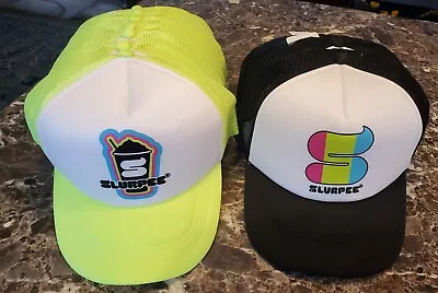 (17) New Slurpee Hats Ltd Edition 7-Eleven Trucker Snapback Bright Neon Black • $179.99