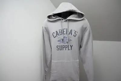 Cabelas Hoodie Pull Over Sweat Shirt Hunting Camping Gray Mens Size Large • $16.86