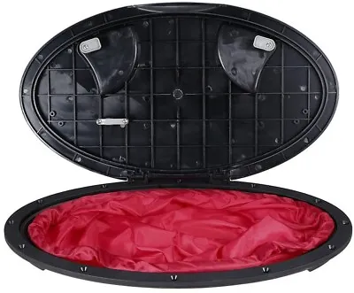 20  Kayak Oval Hatch Cover Deck Plate With Storage Bag   (Screws Not Included) • £39.95