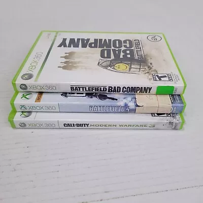 Lot Of 3 XBOX 360 Games - Battlefield: 4 Bad Company And Call Of Duty MW 3 • $13.95