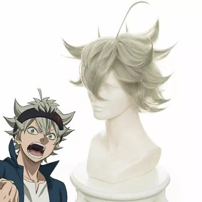 Black Clover Asta Cosplay Wig Short Anime Styled Cosplay Party Wig • $19.99