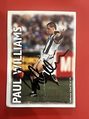 1996 AFL OPTUS VISION PRO SQUAD CARD - 23 Paul WILLIAMS Hand Signed • $8