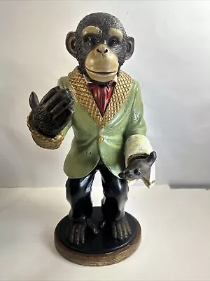 The Bombay Company Vtg Monkey Butler Wine Holder  15  Tall Unique Rare Whimsy • $50