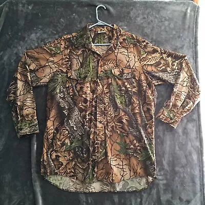 Westark Mens Long Sleeve Button Up Camo Shirt Size XL Made In USA • $14.99