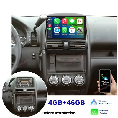 Android Car Stereo Radio For Honda CRV 2001-2006 FM BT 64GB GPS Navi WIFI Player • $126.72