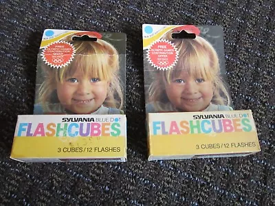 Sylvania Blue Dot Flashcubes 6 Cubes 24 Flashes UNOPENED 1976 Olympic Package 2 • $14.95