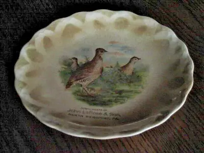 Antique Adv. Quail Plate John LaRose & Sons N. Weissport Lehighton Pa • $12.99