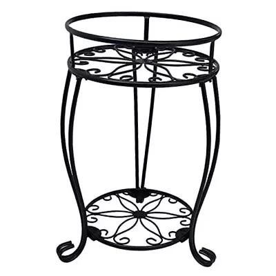 CASIMR 2 Tier Plant Stand 19.2 Inch Tall Metal Potted Holder RackIndoor  • $33.65