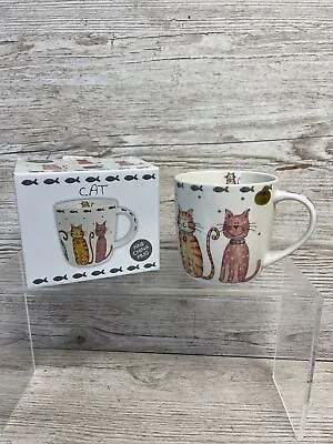 Lesser And Pavey Fine China Mug Beaker Tea Cup 5 Cats LP93914 • £9.50