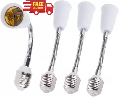 4 Pack E27 Adjustable Flexible Light Bulb Extension Socket Lamp Adapter Extender • $14