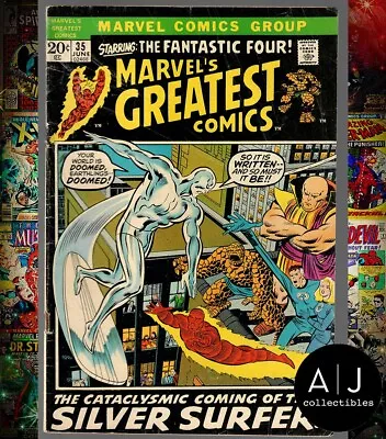 Marvel’s Greatest Comics #35 Vg– 3.5 Reprints Silver Surfer 1st Appearance • $19.95