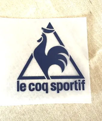 Le Coq Sportif Navy Vinyl Soccer Logo Heat Print Patch For Football Shirt  • £5