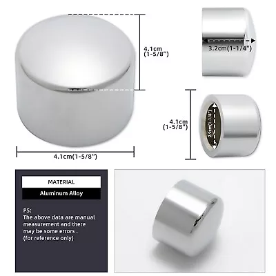 $17.59 • Buy Front Axle Cap Nut Cover For Harley Touring Road Glide Sportster Dyna Softail
