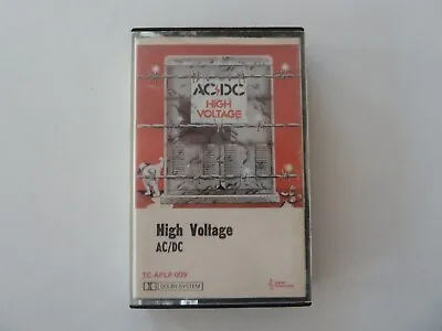 AC/DC HIGH VOLTAGE Cassette Tape 1975 1st Edition Kangaroo Logo Broonzy RARE • $185