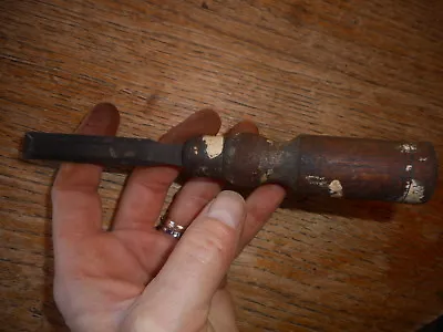 Vintage Wood Handled Chisel Lathe Tool Woodwork Carpentry Workshop Turning • $15.40