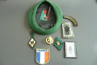 $48.16 • Buy GREEN BERET WITH INSIGNIA 1st REGIMENT FOREIGN LEGION COM LE T60 VERY GOOD CONDITION